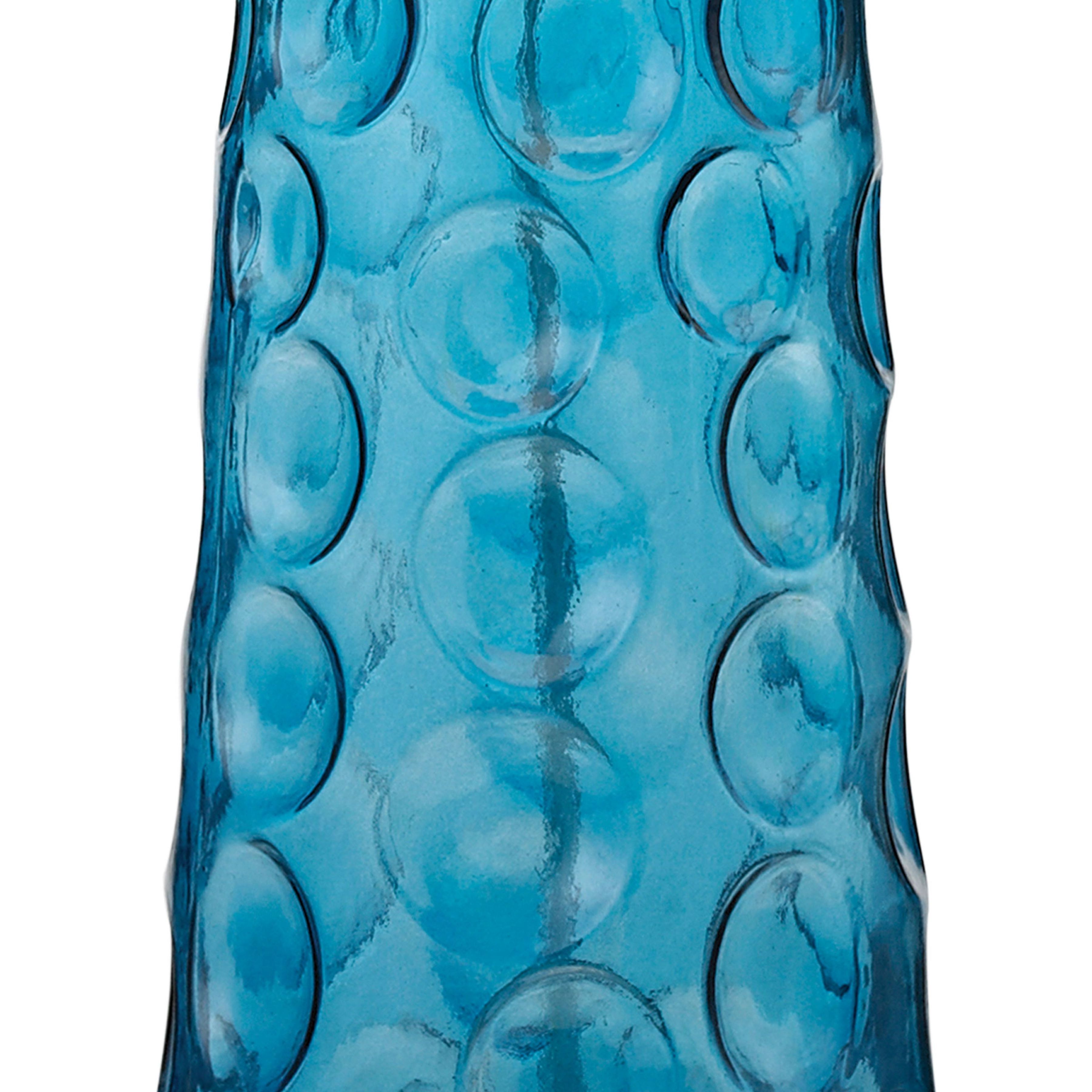 Hammered Glass 27 inch 150 watt Blue Table Lamp Portable Light