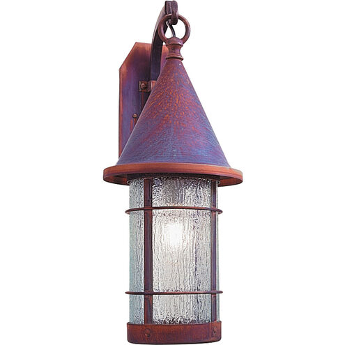 Valencia 1 Light 18.5 inch Verdigris Patina Outdoor Wall Mount in Rain Mist