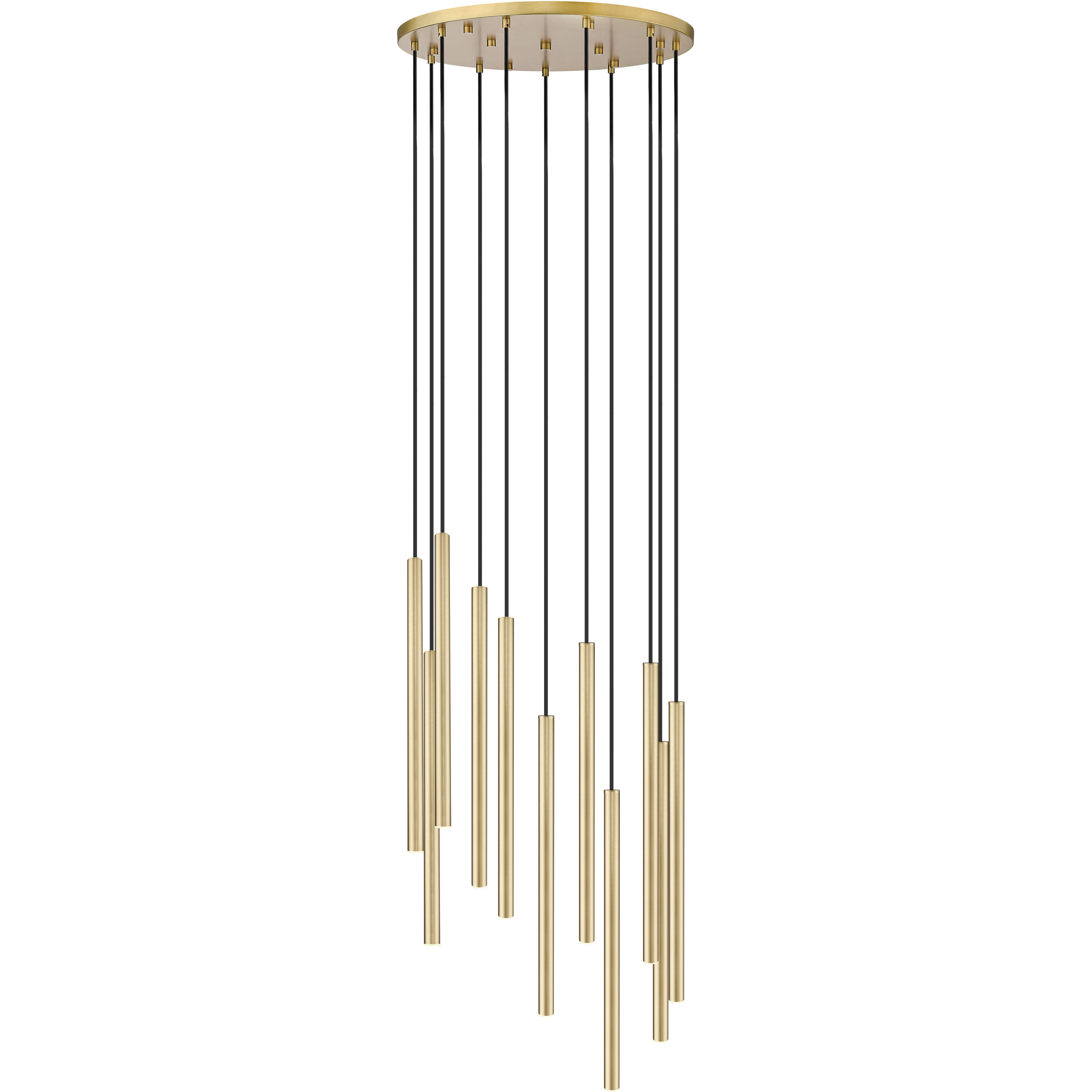 Forest LED 24 inch Modern Gold Chandelier Ceiling Light