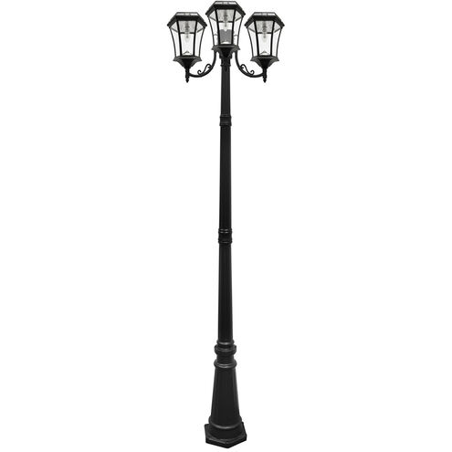 Victorian LED 87 inch Black Lamp Post Set 