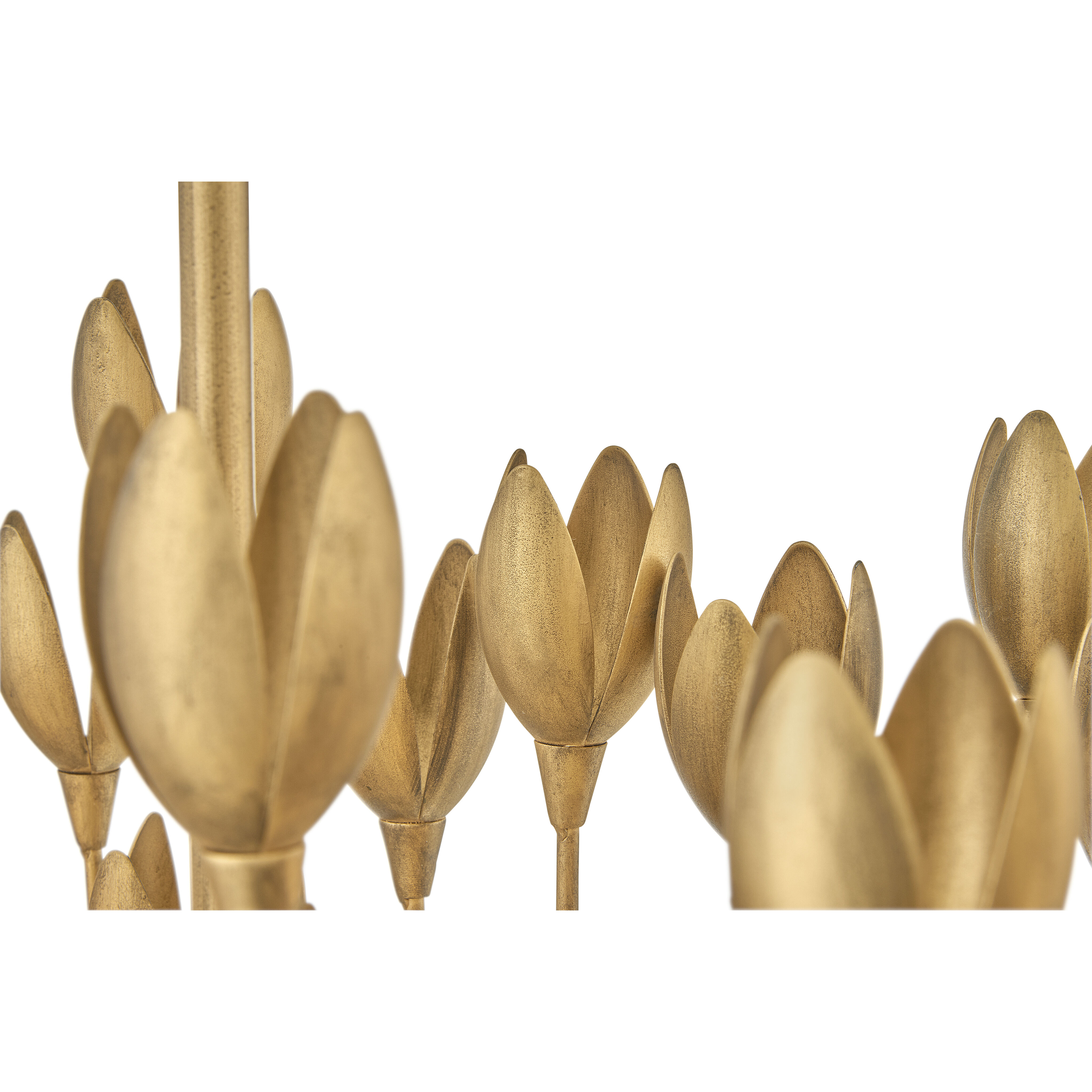 Lisa McDennon Flora 6 Light 26.25 inch Burnished Gold Indoor Chandelier Ceiling Light