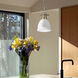 Duncan 1 Light 9 inch Aged Brass Mini Pendant Ceiling Light in White, Small