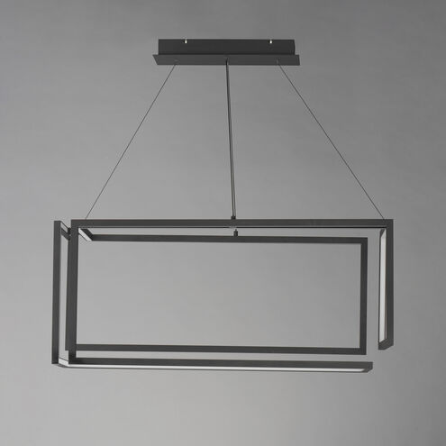 Penrose LED 16 inch Black Linear Pendant Ceiling Light