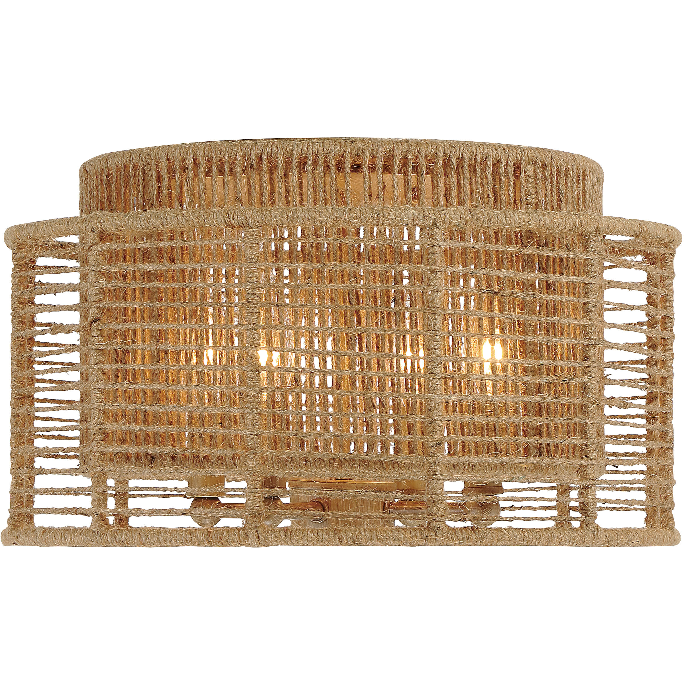 Jayna 4 Light 15 inch Burnished Silver Flush Ceiling Light