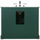 Americana 42 X 21.5 X 35 inch Green Vanity Sink Set