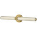 Georgette LED 32.25 inch Lacquered Brass Vanity Light Wall Light