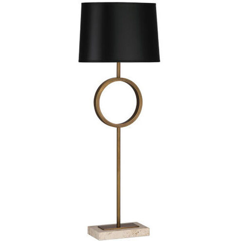 Logan 29.75 inch 60.00 watt Aged Brass Table Lamp Portable Light in Black With Copper