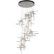 Tura 9 Light 29.6 inch Sterling Pendant Ceiling Light, Round