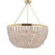 Flotsam 8 Light Brass Pendant Ceiling Light