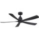 Kute5 52 52 inch Black Ceiling Fan