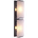 Ortiz 2 Light 6.3 inch Bronze Highlight and Alabaster Wall Lamp Wall Light