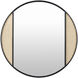 Anassa 30 X 30 inch Black Mirror, Round