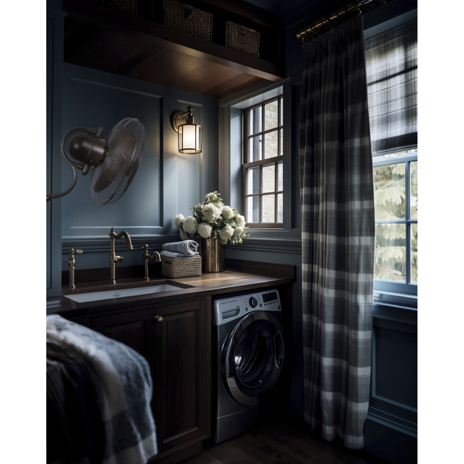 Atlas Laura 19.5 inch Textured Bronze Wall Fan, Atlas