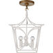 kate spade new york Cavanagh 4 Light 11.5 inch Light Cream Lantern Pendant Ceiling Light in Light Cream and Gild