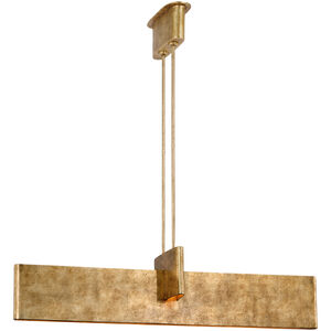 Kelly Wearstler Lotura LED 48 inch Museum Gild Intersecting Linear Pendant Ceiling Light