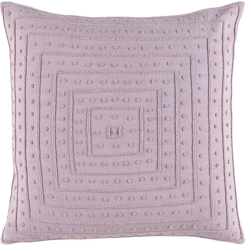 Gisele 22 X 22 inch Lavender Throw Pillow