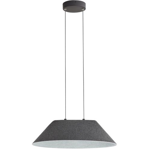 Faroe LED 20.5 inch Flecked Black/Grey Pendant Ceiling Light