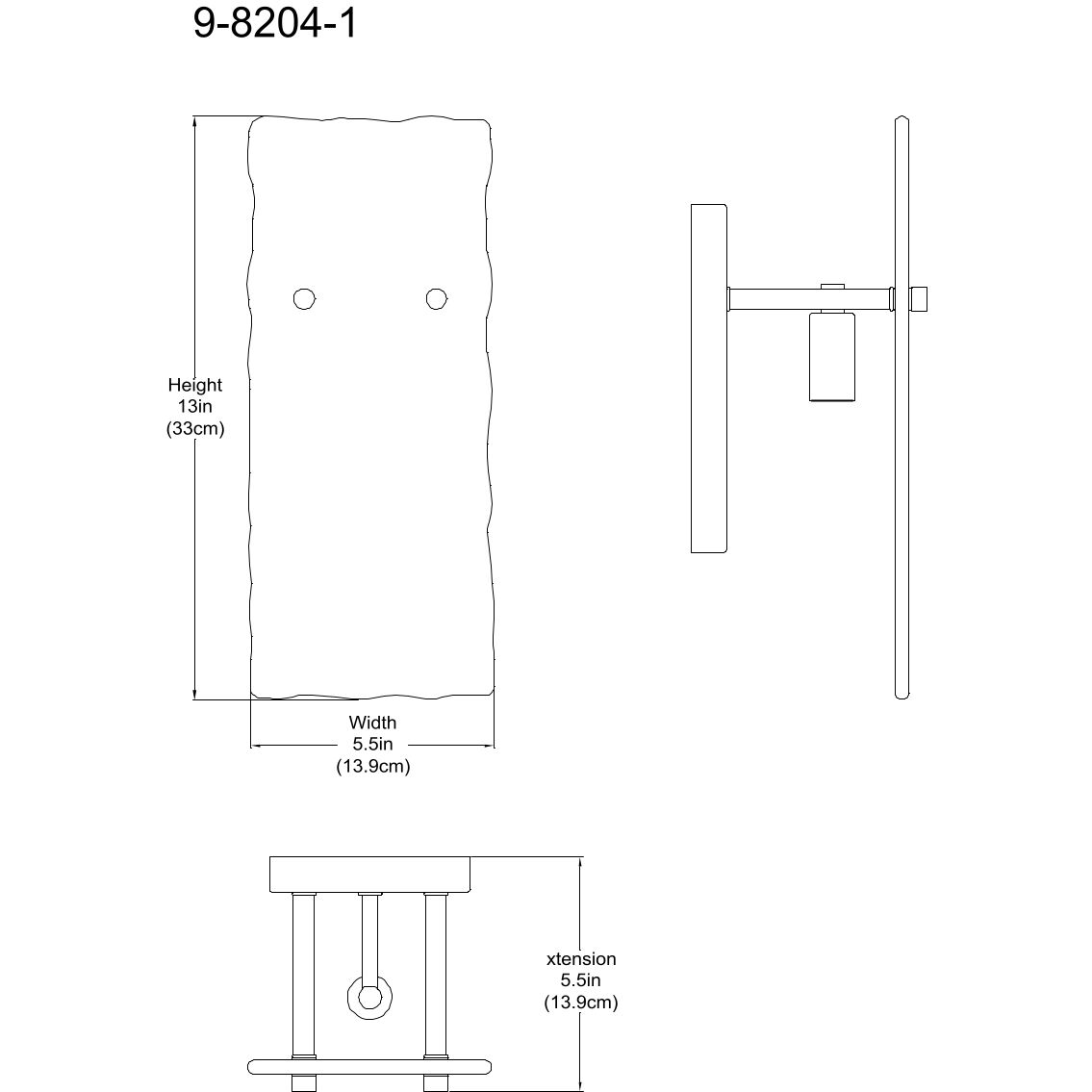 Genry 1 Light 5.5 inch Polished Nickel Wall Sconce Wall Light