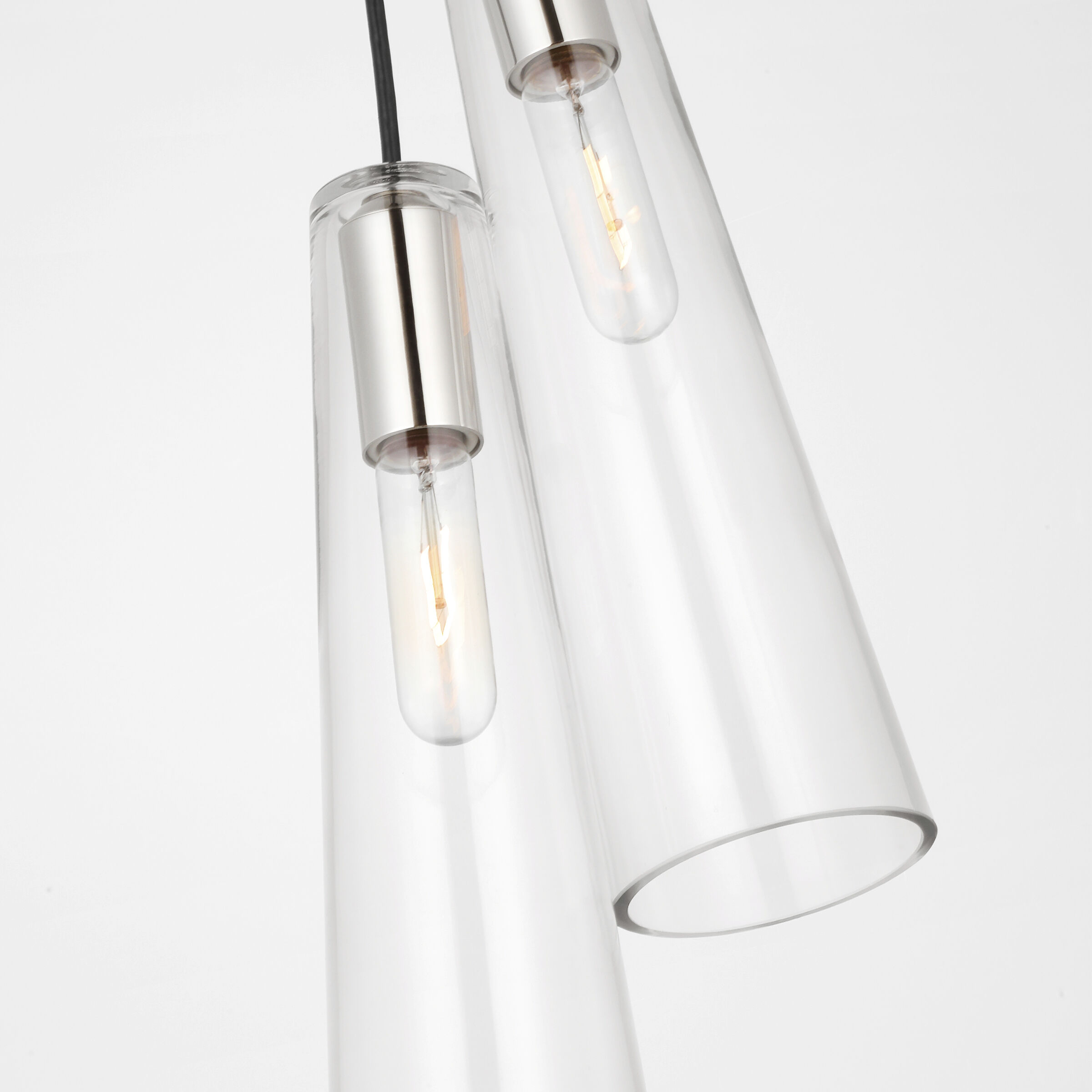 Ray Booth Osvaldo LED 8 inch Polished Nickel Double Pendant Ceiling Light