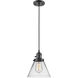 Franklin Restoration Cone 1 Light 8 inch Oil Rubbed Bronze Mini Pendant Ceiling Light in Incandescent, Clear