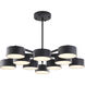 Canada LED 38 inch Black LED Chandelier Ceiling Light