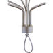 New Traditional 6 Light Sand Dollar and Silver Chandelier Ceiling Light