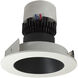 Pearl Black/White Deep Cone Reflector Non-Adjustable Trim, Retrofit Round