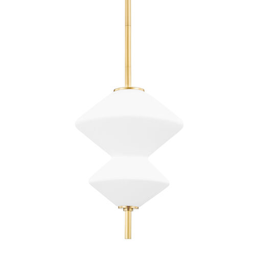 Barrow LED 15 inch Aged Brass Pendant Ceiling Light