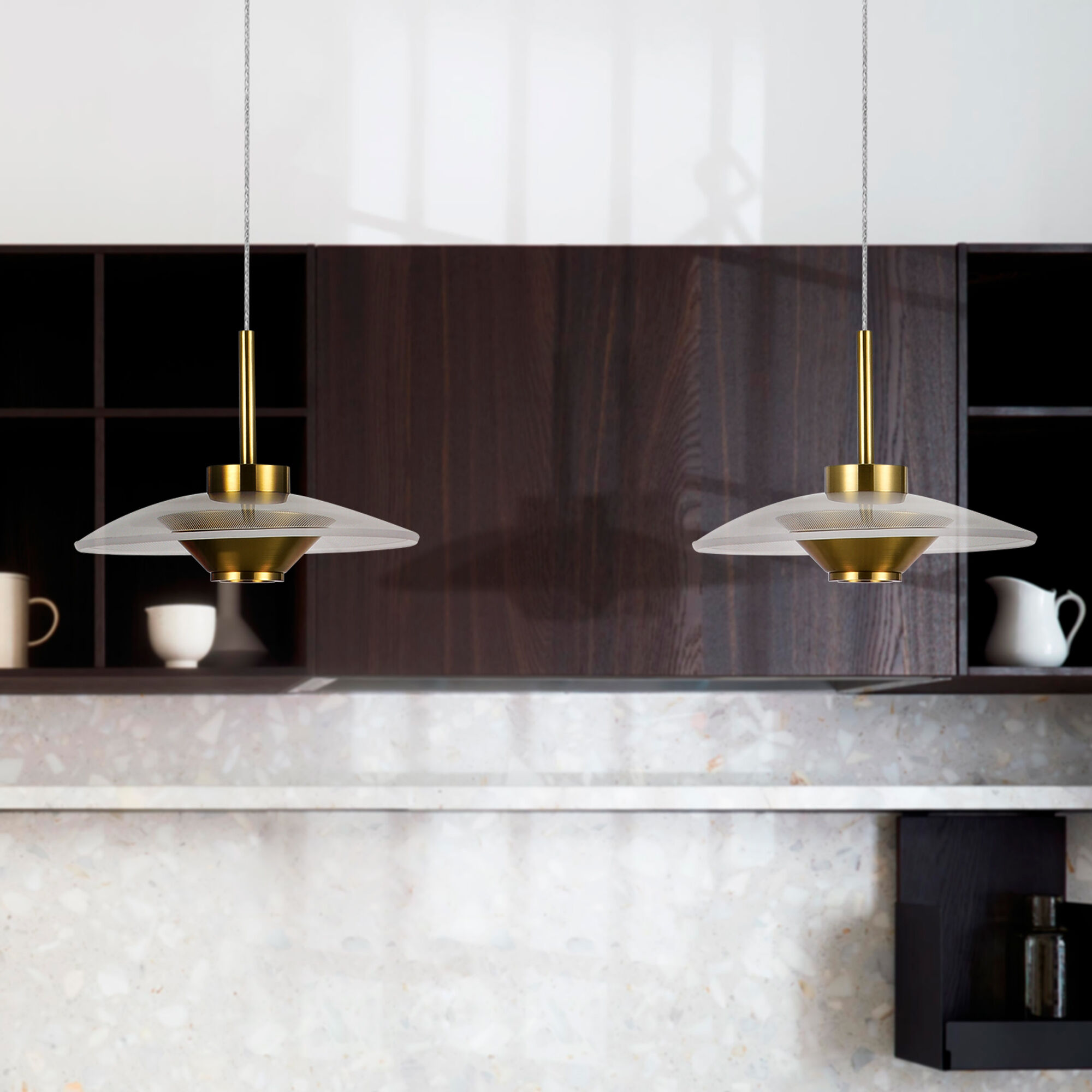 Ferrara Series 7.25 inch Antique Brass Pendant Ceiling Light, Artisan Collection