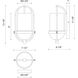 Alora Mood Cyrus 1 Light 7.5 inch Matte Black Bath Vanity Light Wall Light