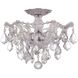 Maria Theresa 3 Light 13.5 inch Polished Chrome Semi Flush Ceiling Light in Clear Swarovski Strass