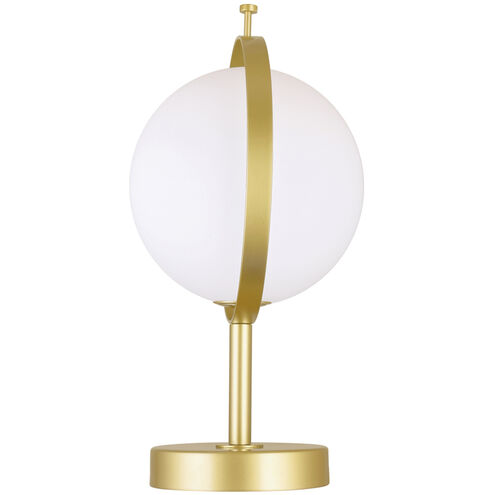 Da Vinci 15 inch 7.00 watt Brass Table Lamp Portable Light