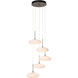 Clouds 5 Light 19.8 inch Sterling Pendant Ceiling Light