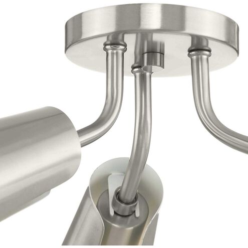 Cornett LED 24 inch Brushed Nickel Semi-Flush Mount Ceiling Light