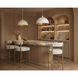 Lohn 1 Light Matte White Pendant Ceiling Light