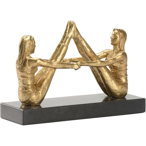 Navasana Gold and Black Decorative Object