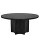 Rome 58 X 58 inch Matte Black Dining Table