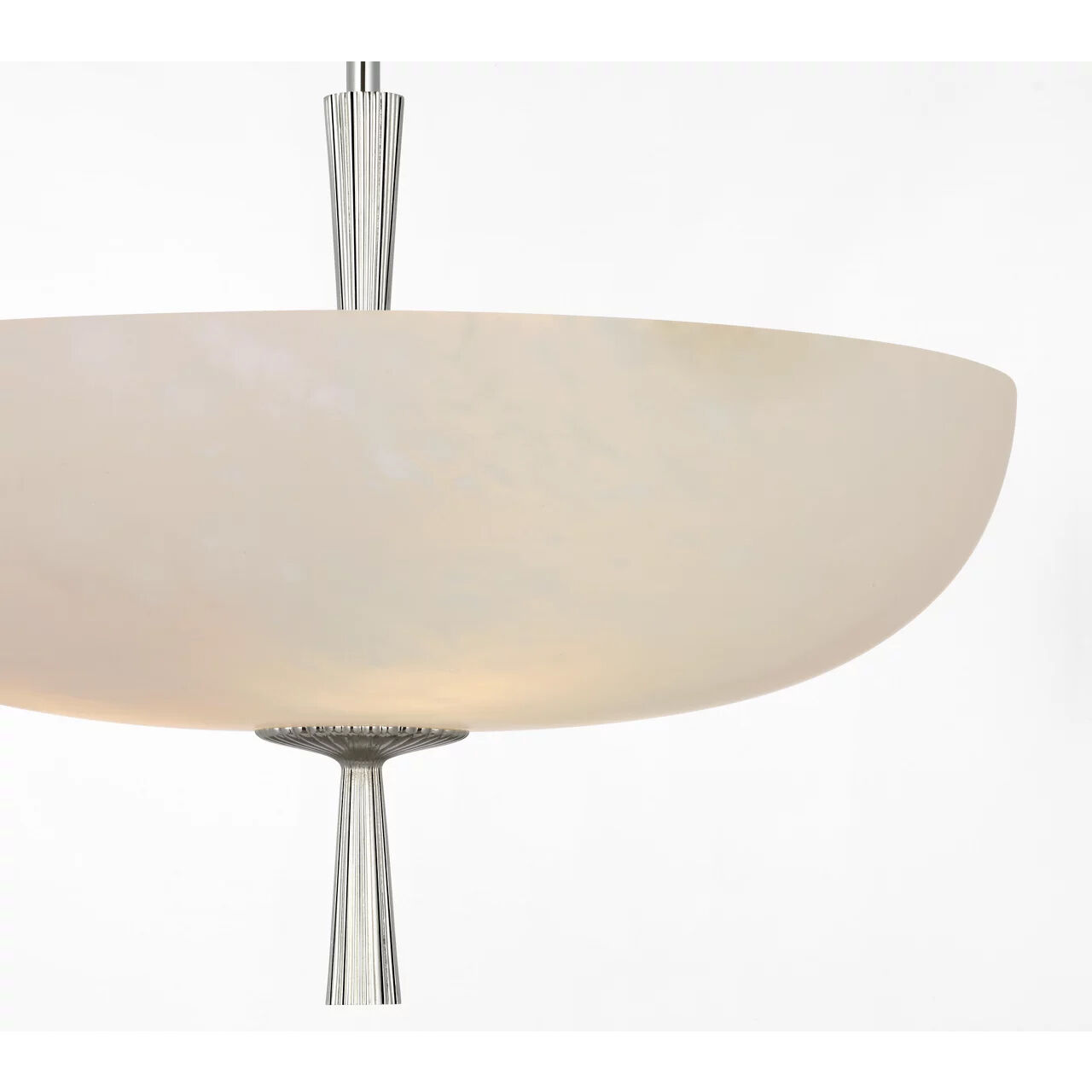 AERIN Pascal LED 19 inch Polished Nickel Bowl Pendant Ceiling Light