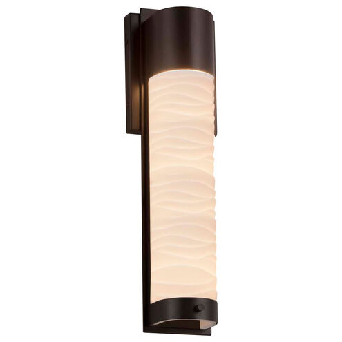 Porcelina LED 5 inch Dark Bronze ADA Wall Sconce Wall Light in Waves