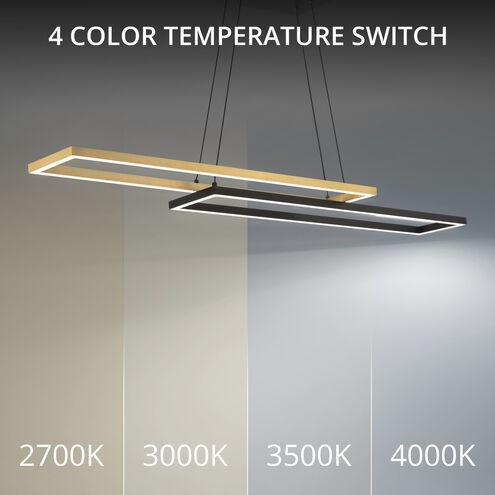 Double Entendre Linear Pendant Ceiling Light in 4000K, dweLED