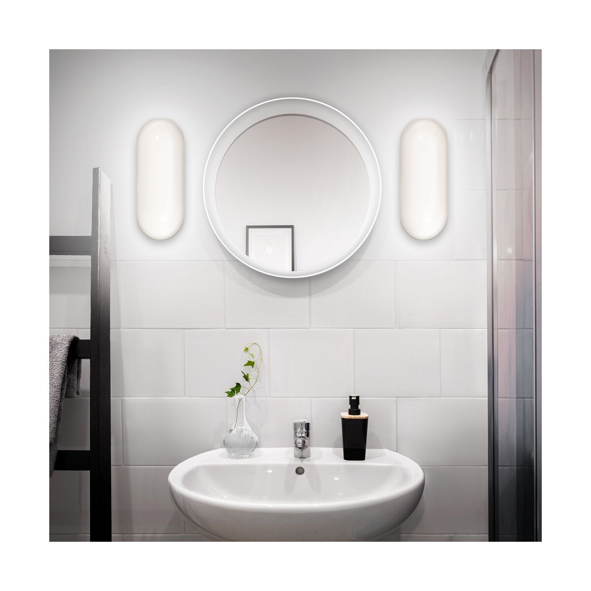 Envisage 2 Light 12 inch White Vanity Light Wall Light