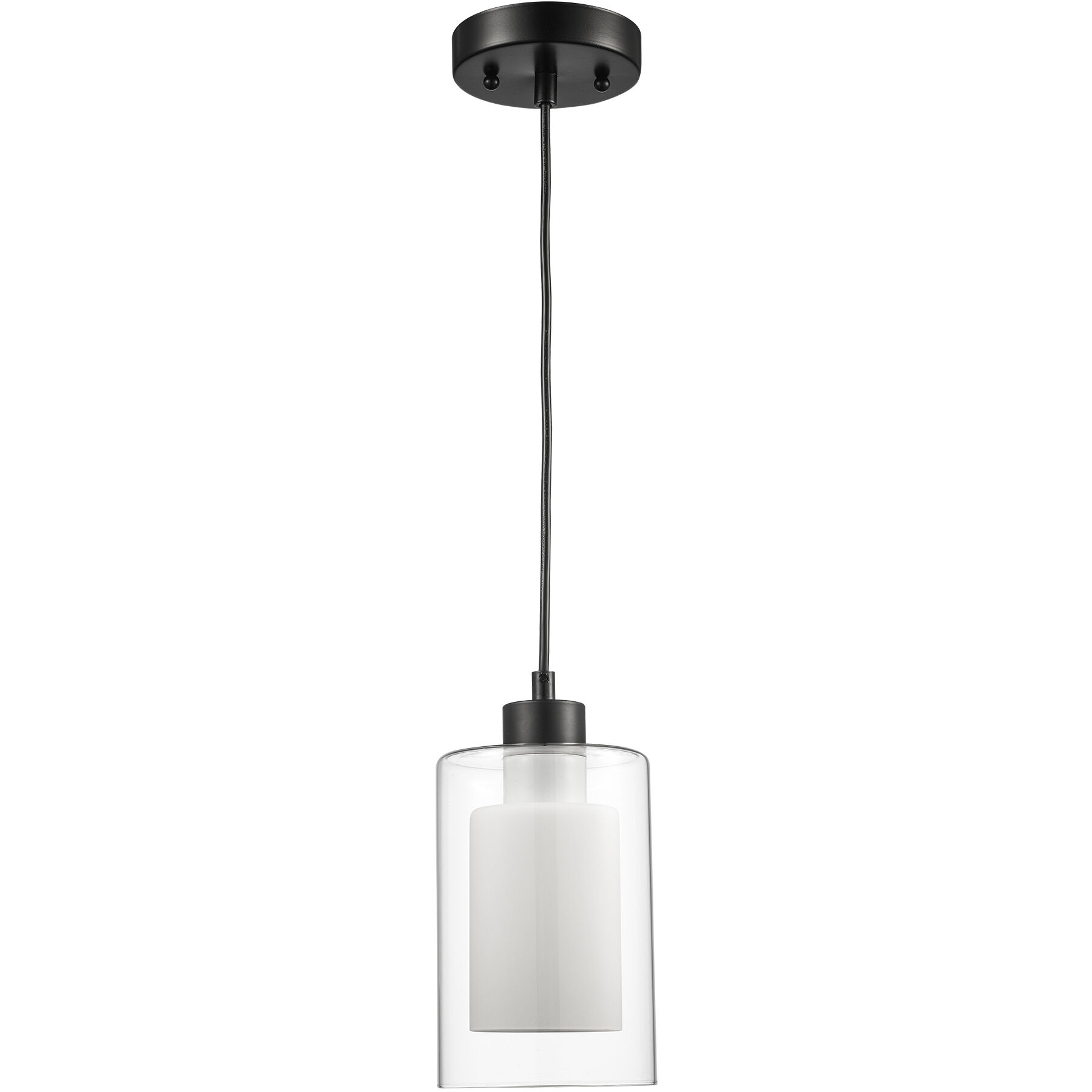 Modesto 1 Light 5 inch Black Cylinder Pendant Ceiling Light