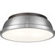Yep Duncan 2 Light 14 inch Rubbed Bronze Flush Mount Ceiling Light in Pewter