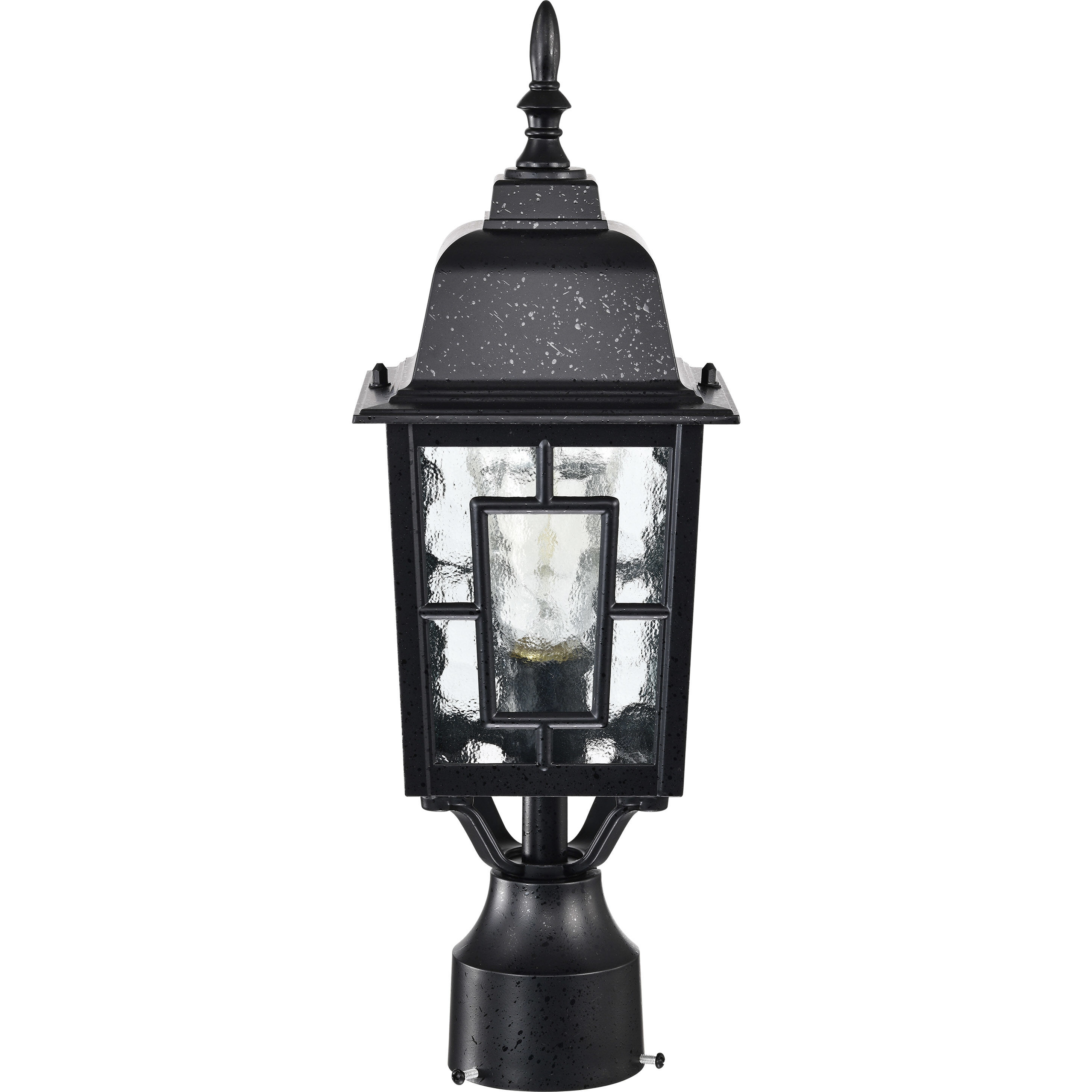 Banyan 1 Light 17 inch Textured Black Outdoor Post Light