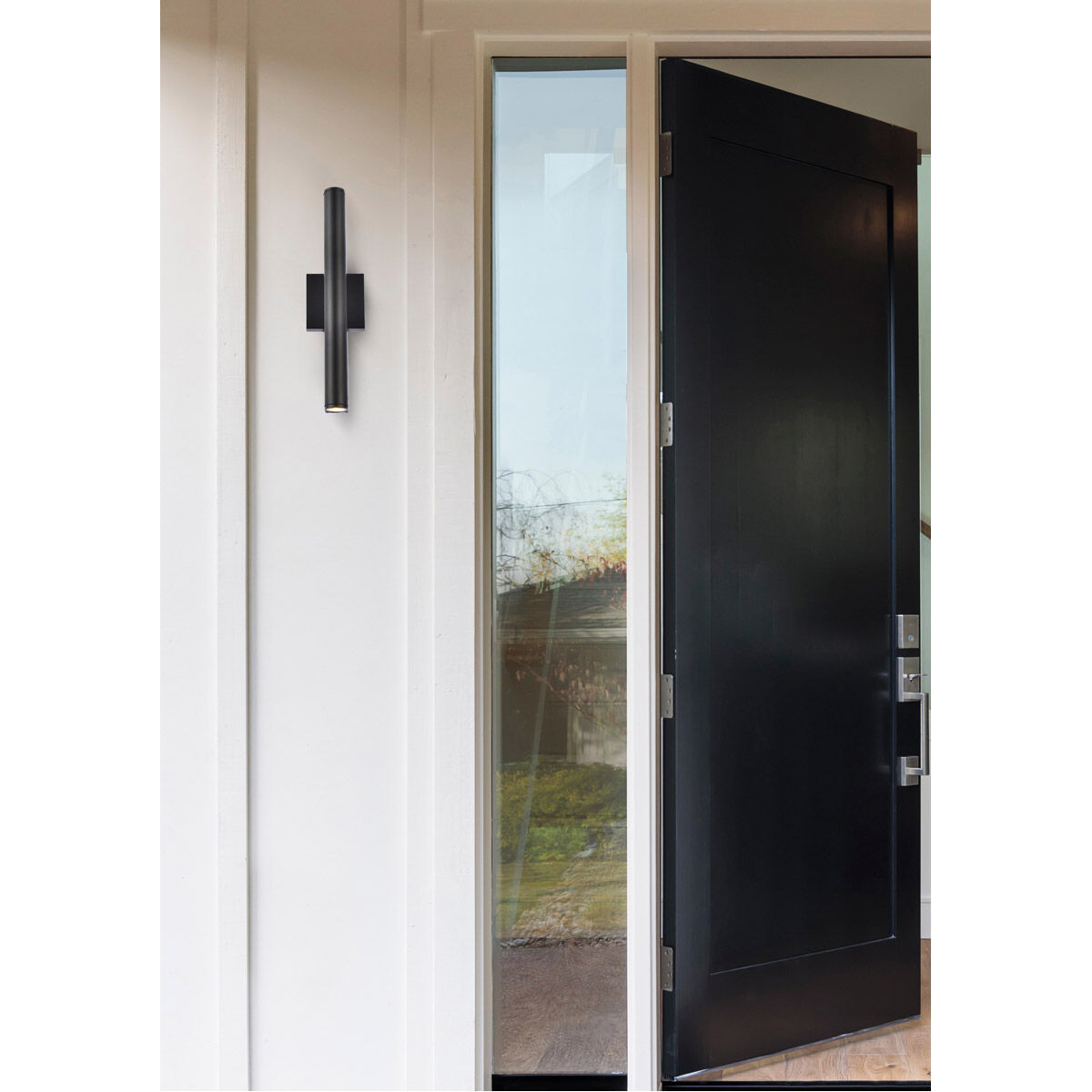 Raine 17.38 inch Black Outdoor Wall Light