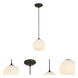 Japanese Lantern 1 Light 8 inch Oil Rubbed Bronze Pendant Ceiling Light
