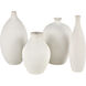 Faye 14 X 4 inch Vase in White
