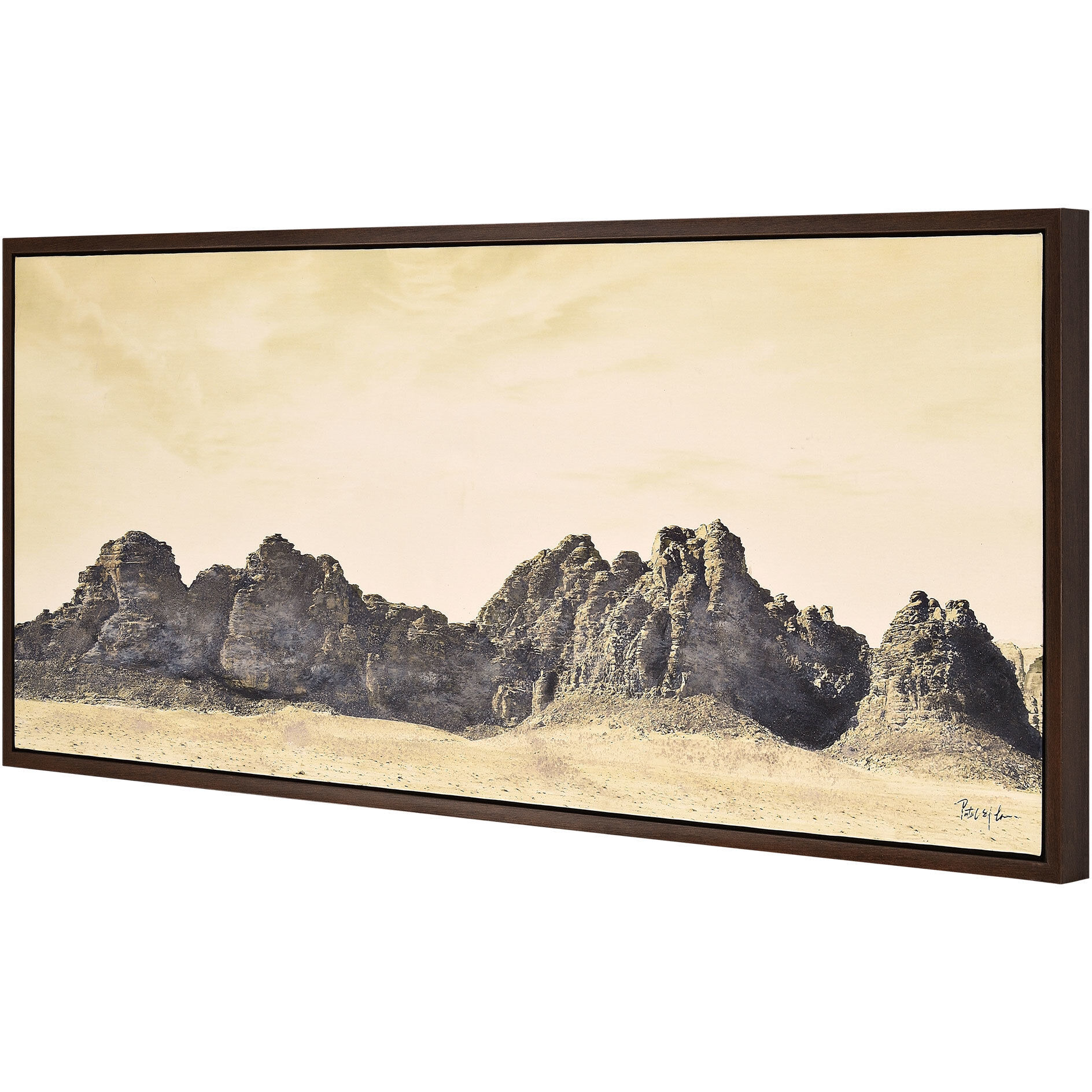 Chason Sand Gel Texture Canvas Art