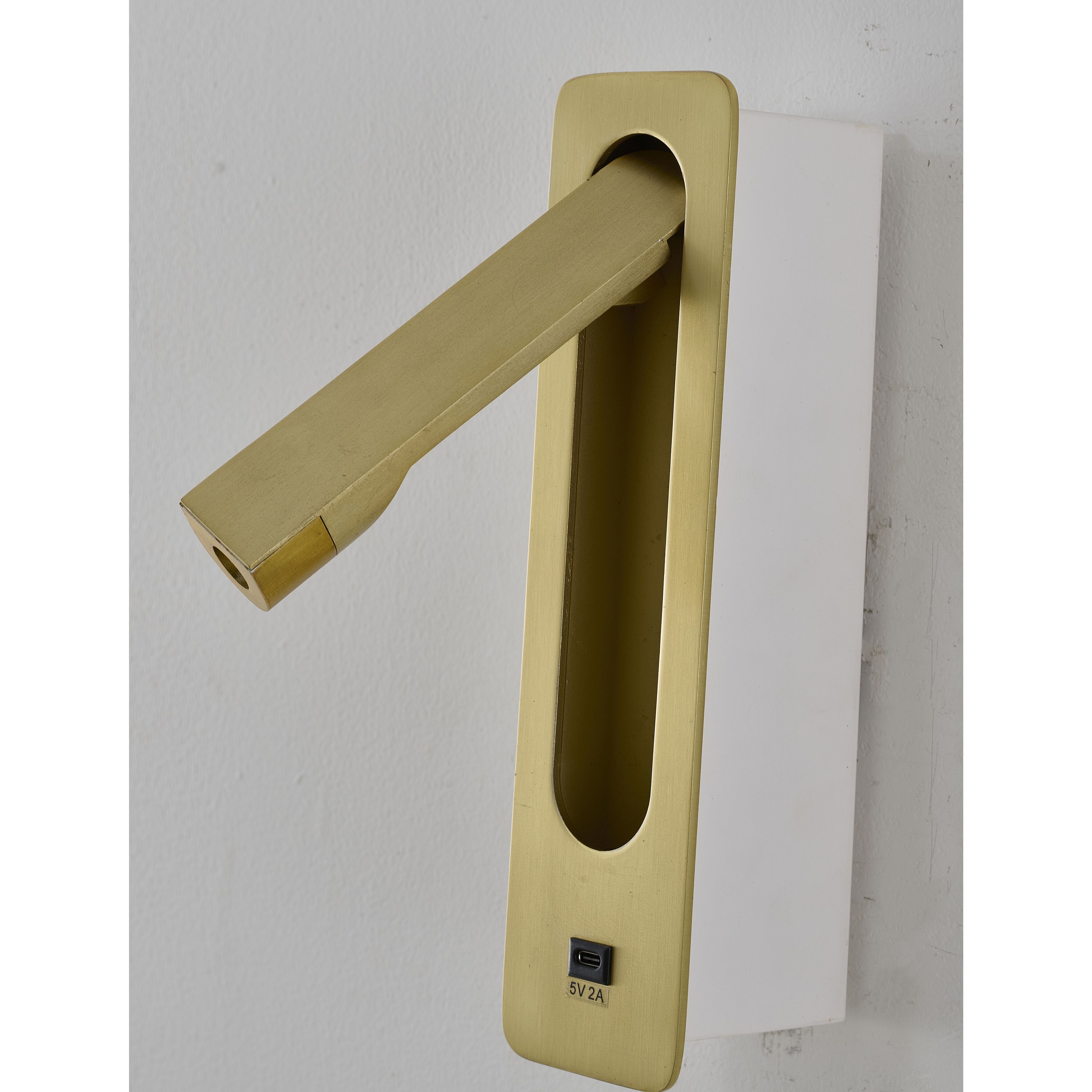 Canada Wall Sconce Wall Light in Satin Brass
