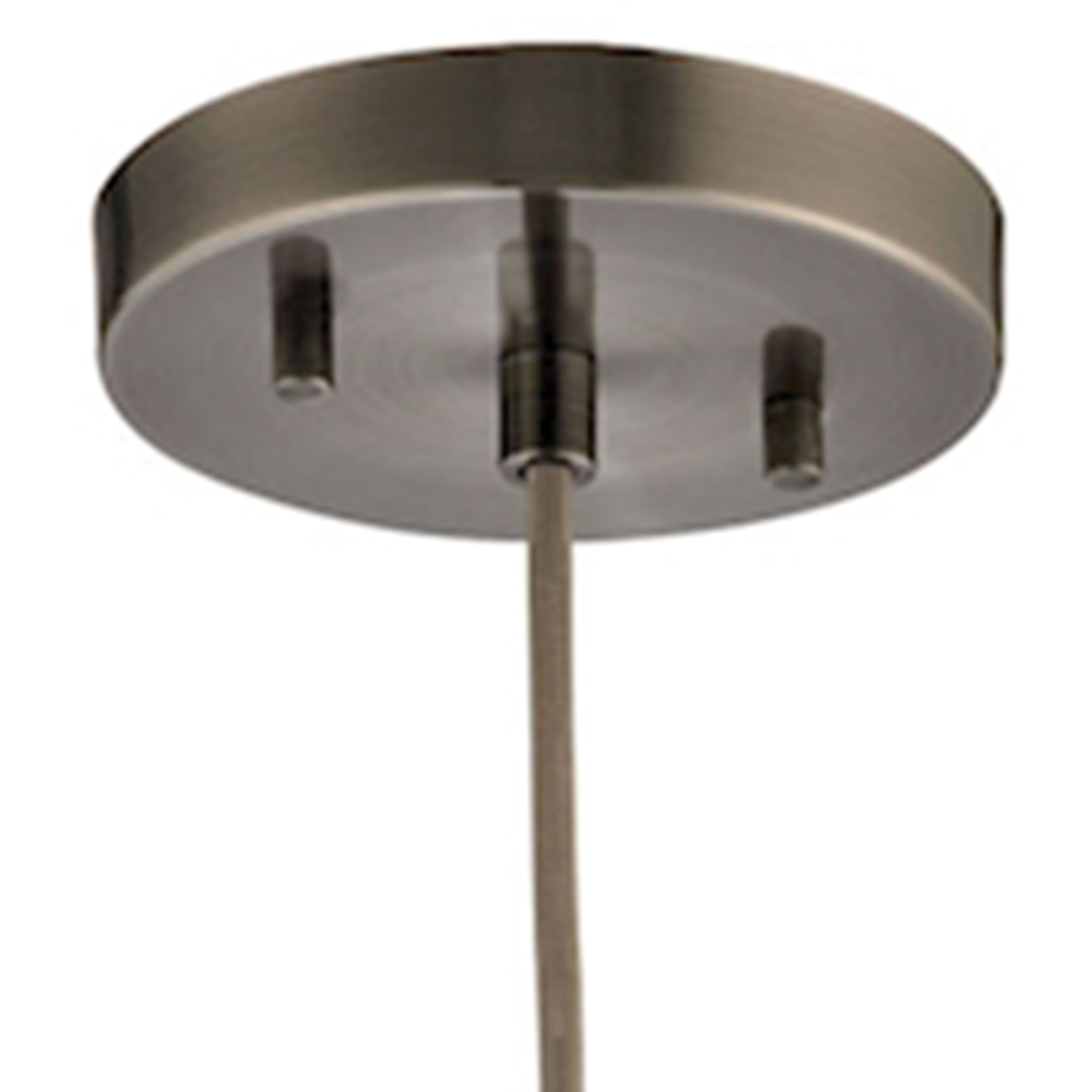 Urban Form 1 Light 6 inch Black Nickel Mini Pendant Ceiling Light